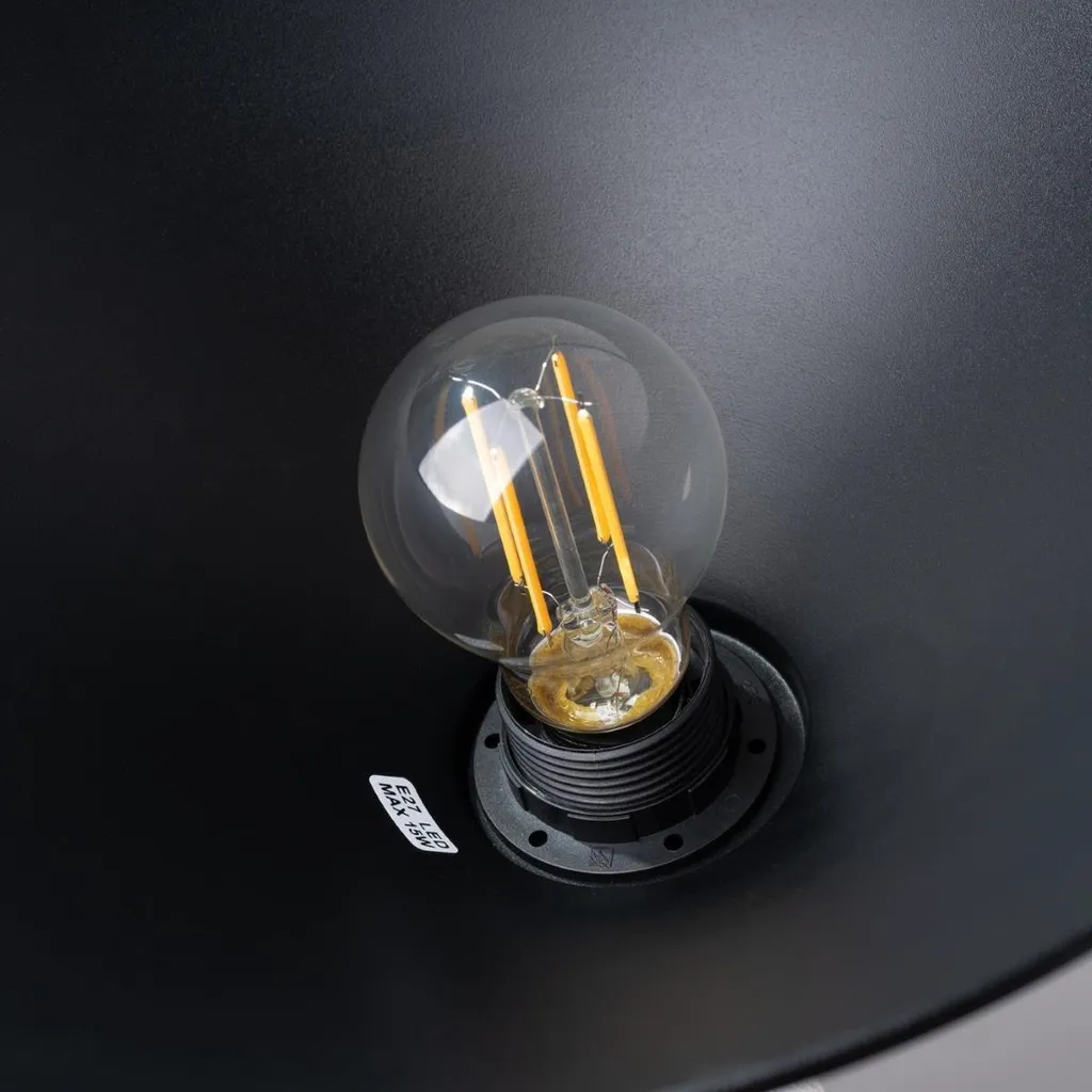 Lampadario Moderno JAGA Nero Sollux - Design Scandinavo Acciaio E27 - 5