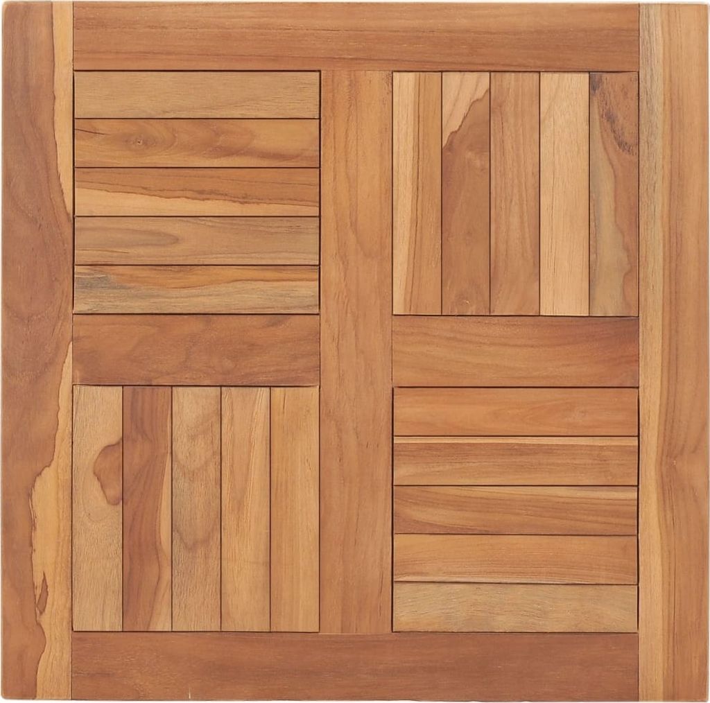 Tischplatte Massivholz Teak 60×60×2,5 cm