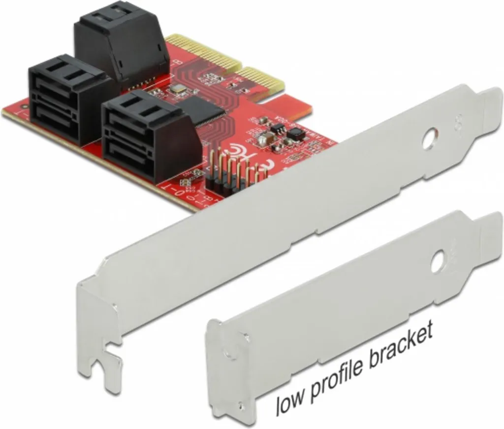 Delock 89042 Controller SATA 6Gb/s PCIe 3.0 x4 per Server e PC - 2