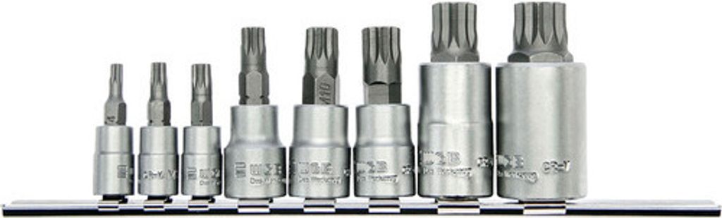 Steckschlüssel-Set mit Vielzahn XZN Bit Einsätzen WGB Produktbild 