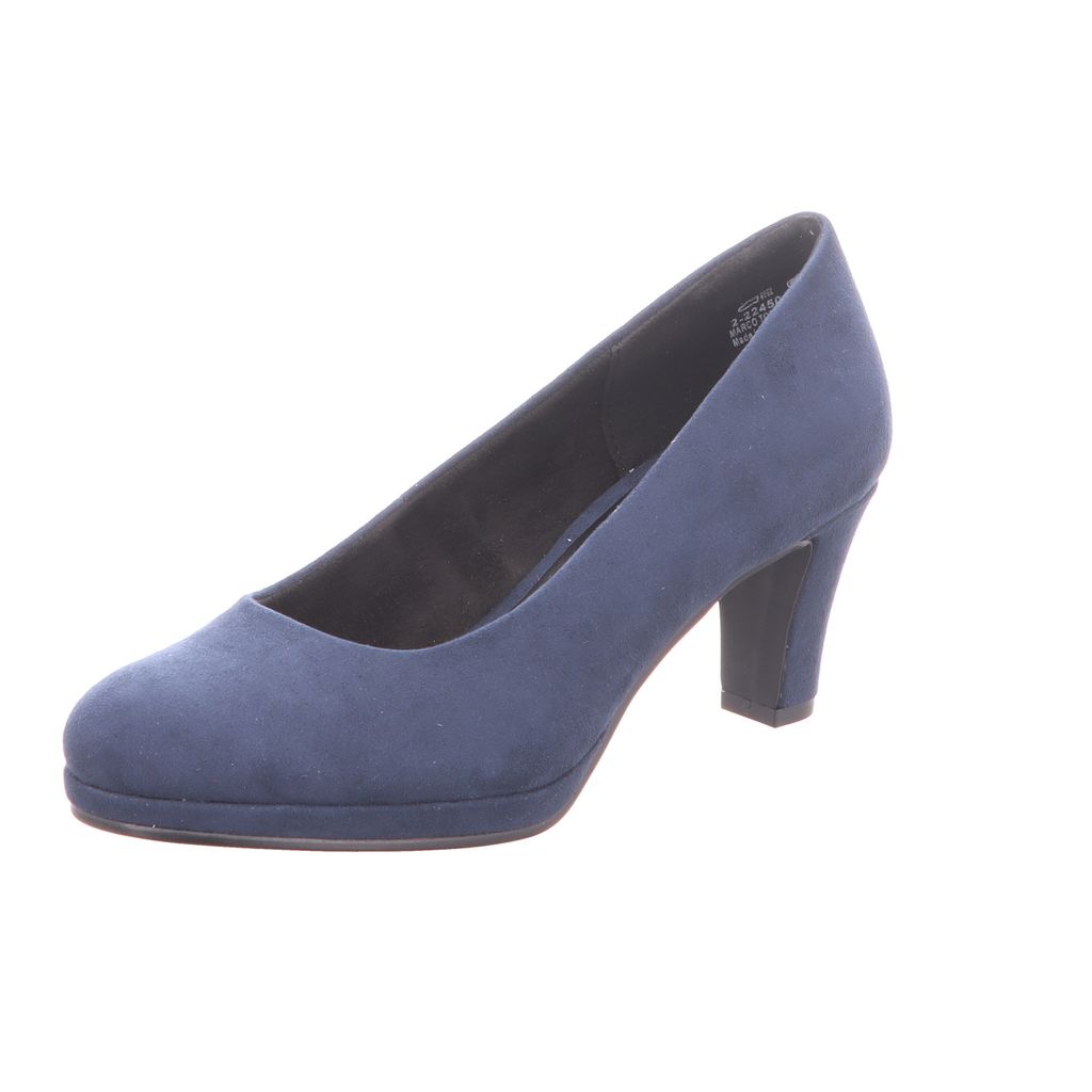 MARCO TOZZI Damen Pumps Trichterabsatz samtige Haptik runde Produktbild 6