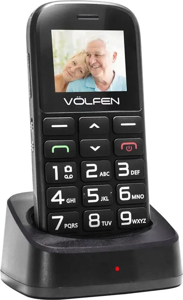 Téléphone Mobile Volfen Astro Sr Noir avec Chargeur Secteur Européen 220V