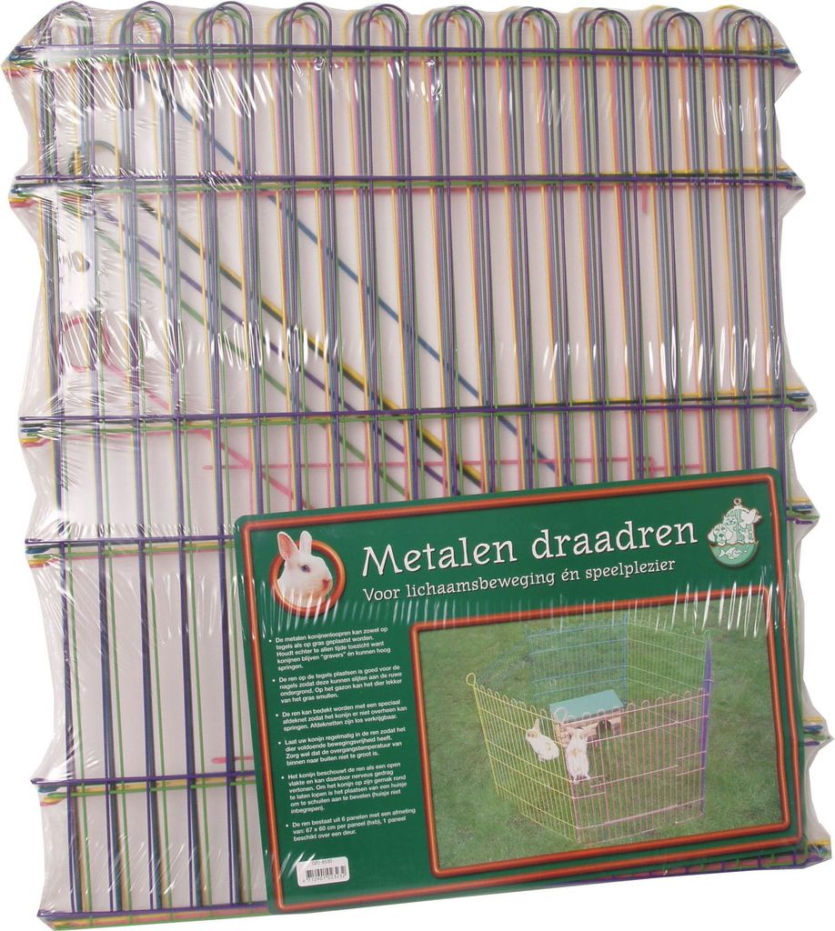 Drahtkäfig sechsteilig in Folie multicolor