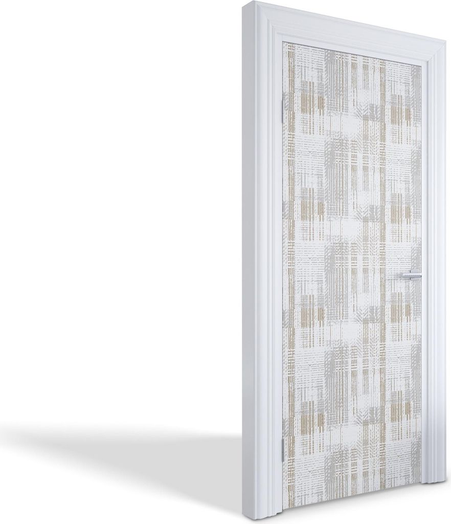 Innentür Folie Modern Selbstklebende Wandsticker Personalisiert - Abstraktes Gitter - 85 x 205 cm