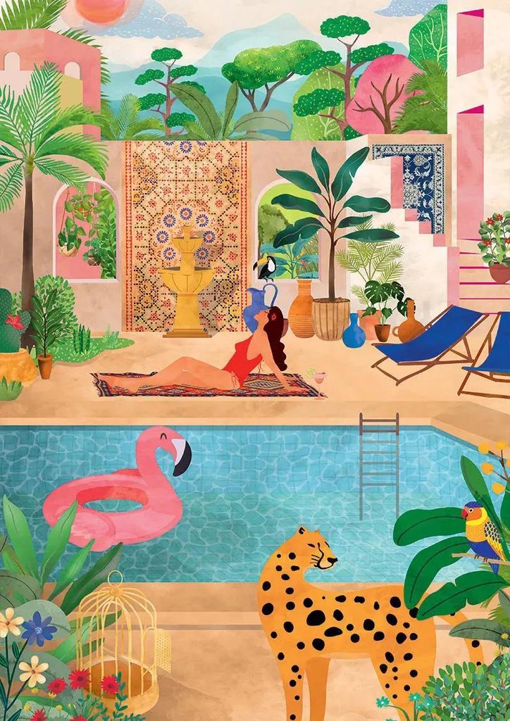 Pieces & Peace Puzzle Sommerparadies - 500 Teile Puzzle