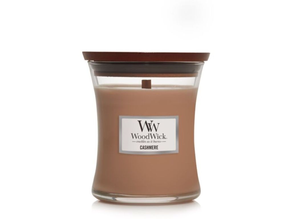 WoodWick Cashmere Duftkerze mit Holzdocht 275 g Produktbild 3