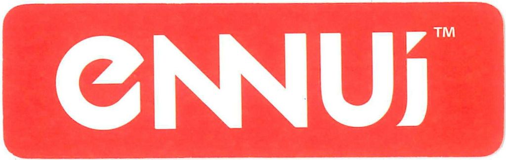 Ennui Logo Aufkleber Rot Rot One Size
