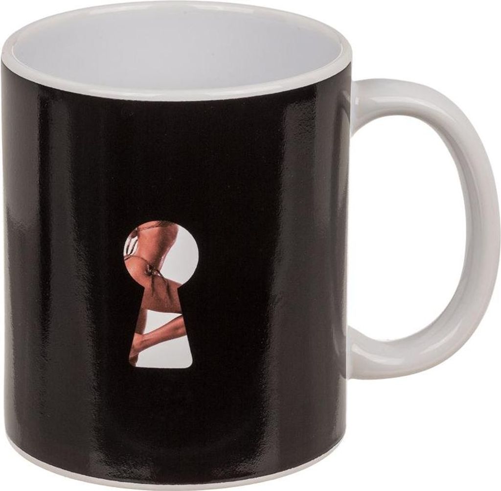Tasse Stripper Girl Motiv 350ml Steingut Farbwechseltasse Produktbild 