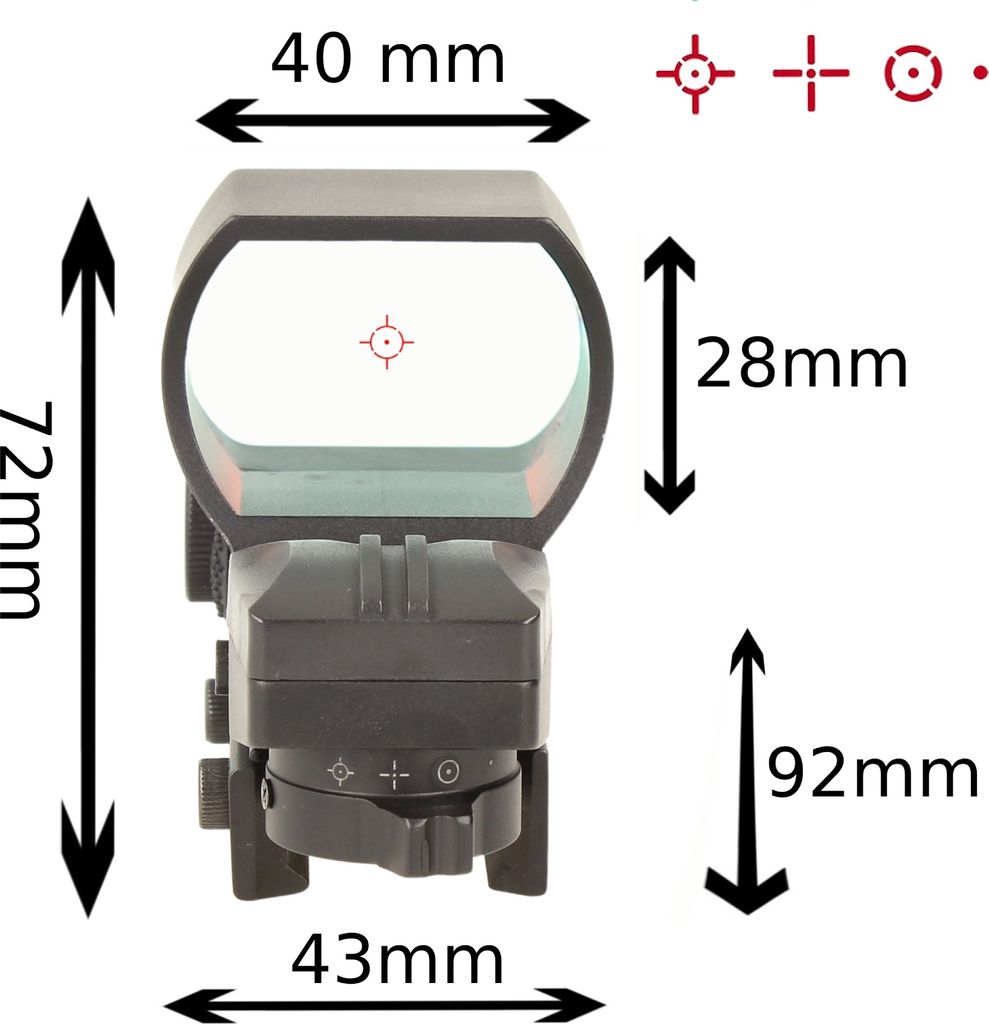 Kamera Red Dot Punkt Visier für schnell bewegende Ziele