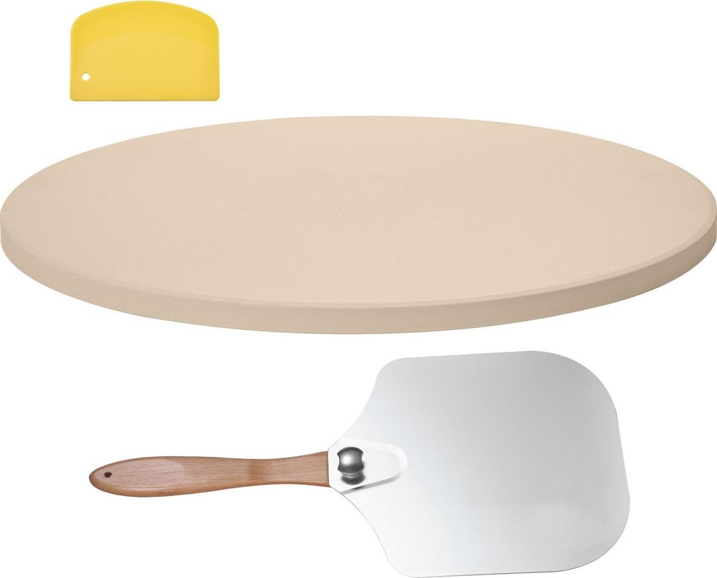 SucceBuy Pierre à pizza 381 x 381 mm, pierre ronde en Image du produit 