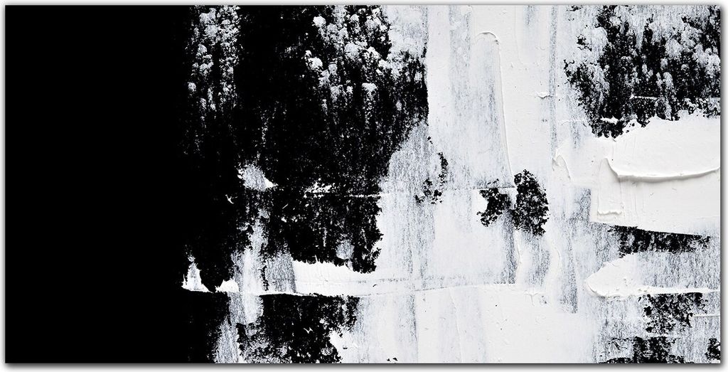Coloray Bild aus Leinwand 120x60 Leinwand Dekoration - schwarz