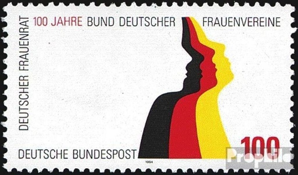 Briefmarken BRD (BR.Deutschland) 1994 Mi 1723 (kompl.Ausg.) FDC 100 Jahre Bund Deutscher Frauenvereine