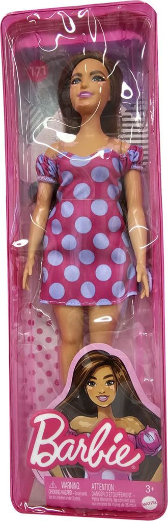 Barbie Fashionistas Poupée de mode en robe à pois, Image du produit 