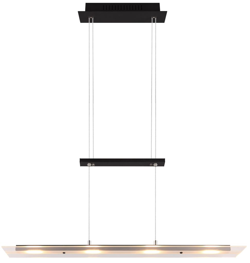 Trio Leuchten LED Pendelleuchte Milos 4x5W schwarz, Metall Produktbild 
