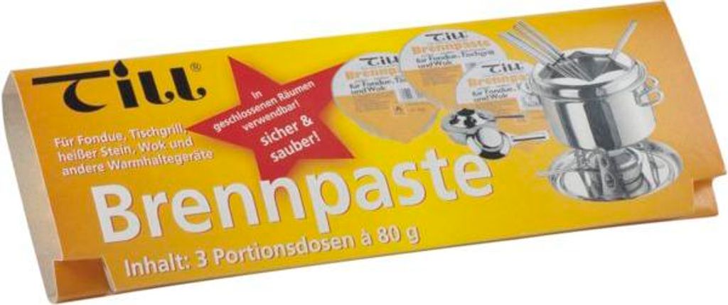 Brennpaste 3er-Schleife, Inhalt: 3 x 80 Gramm Produktbild 