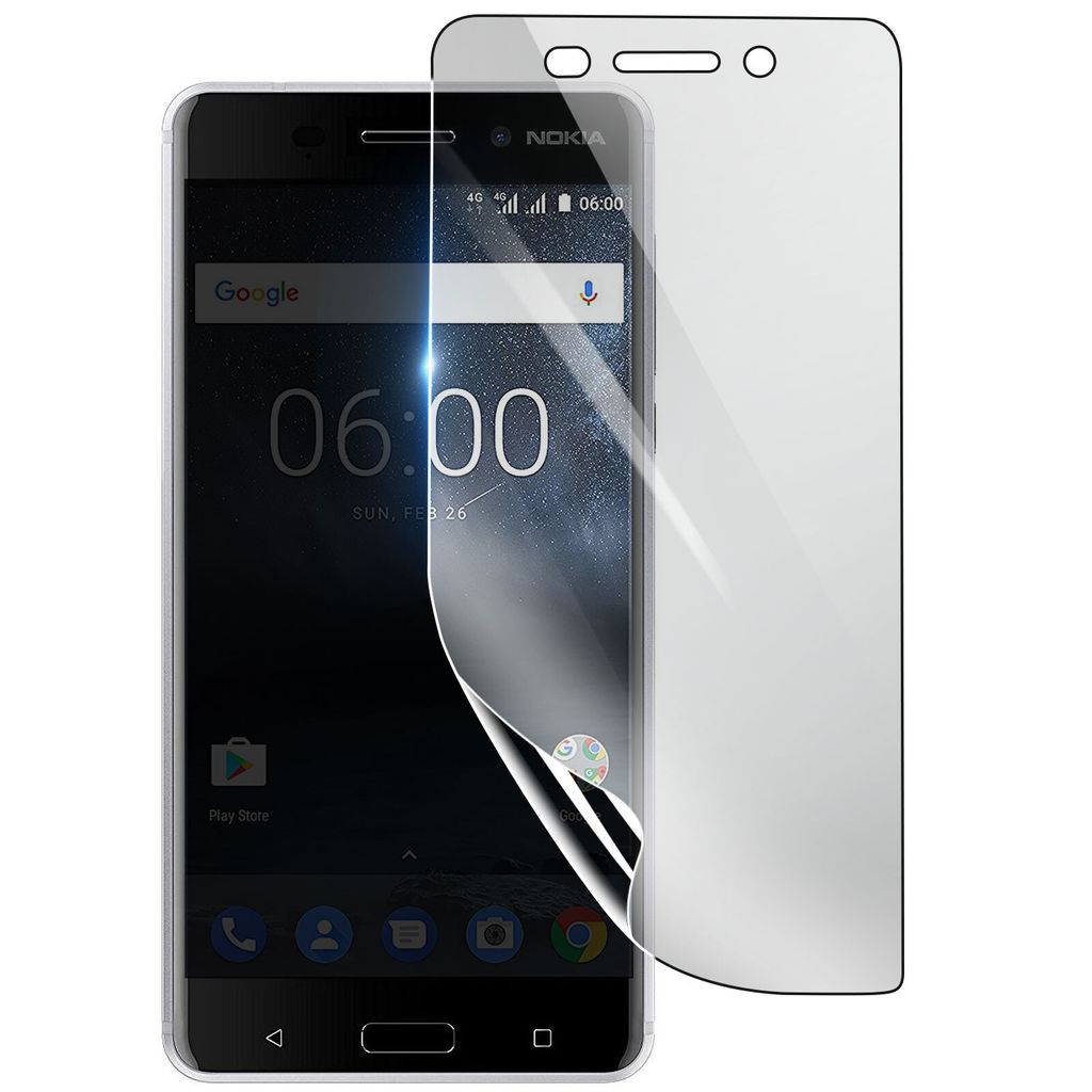 3mk, Stoß- und kratzfester Hydrogel Bildschirmschutz für Nokia 6, Transparent