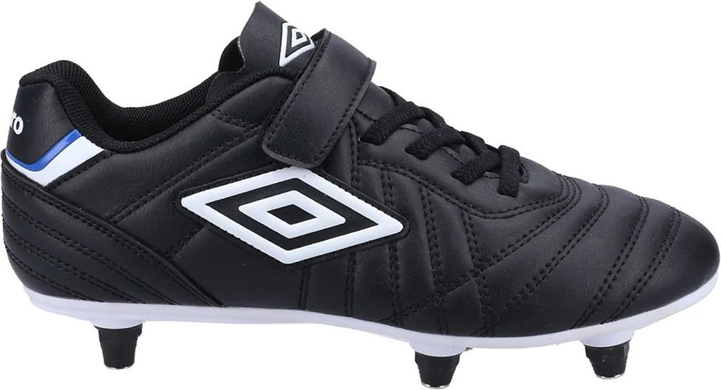 Umbro - Kinder Fußball-Stiefel "Speciali Liga", Leder FS9091 (31 EU) (Schwarz/Weiß)