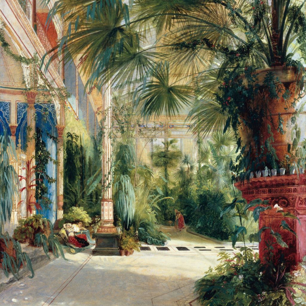 Carl Blechen Art Print Obraz - Palmiarnia na Pawiej Wyspie Zdjęcie produktu 