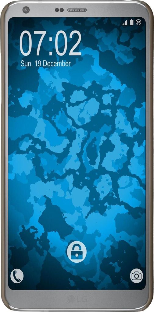 PhoneNatic Case kompatibel mit LG G6 - Hülle gold gummiert Produktbild 