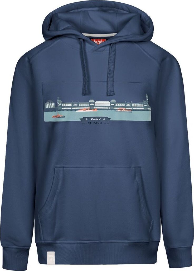 DERBE HAMBURG M-06-HD-LANDUNGSBRÜCKEN Herren Kapuzenpulli