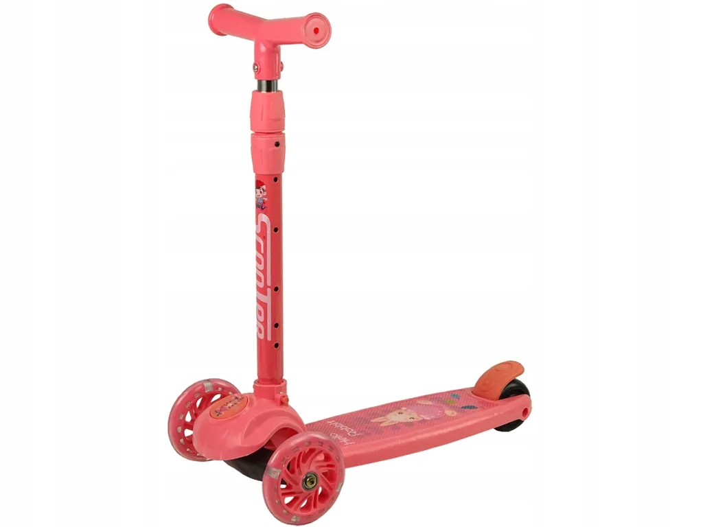 Tricycle Lumineux Lapin Rose pour Enfant avec Roues LED Silencieuses
