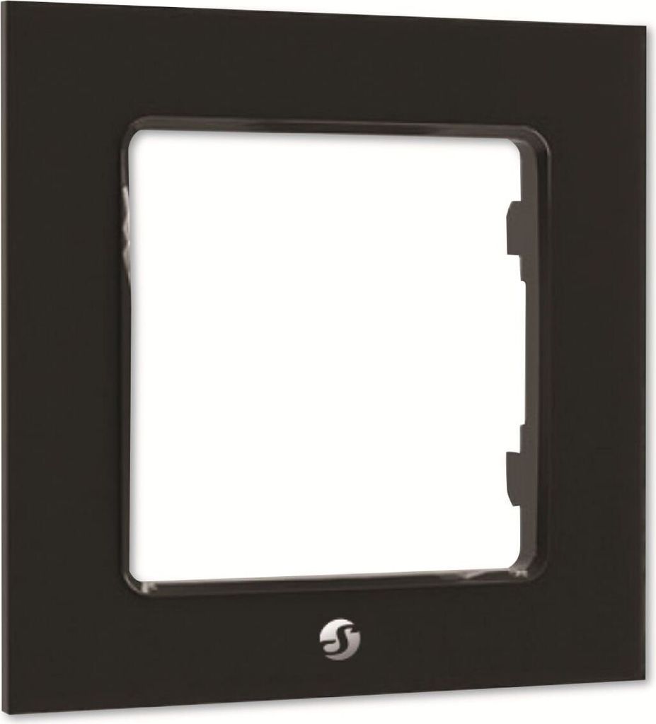 Cadre d'interrupteur Shelly simple (noir) Image du produit 