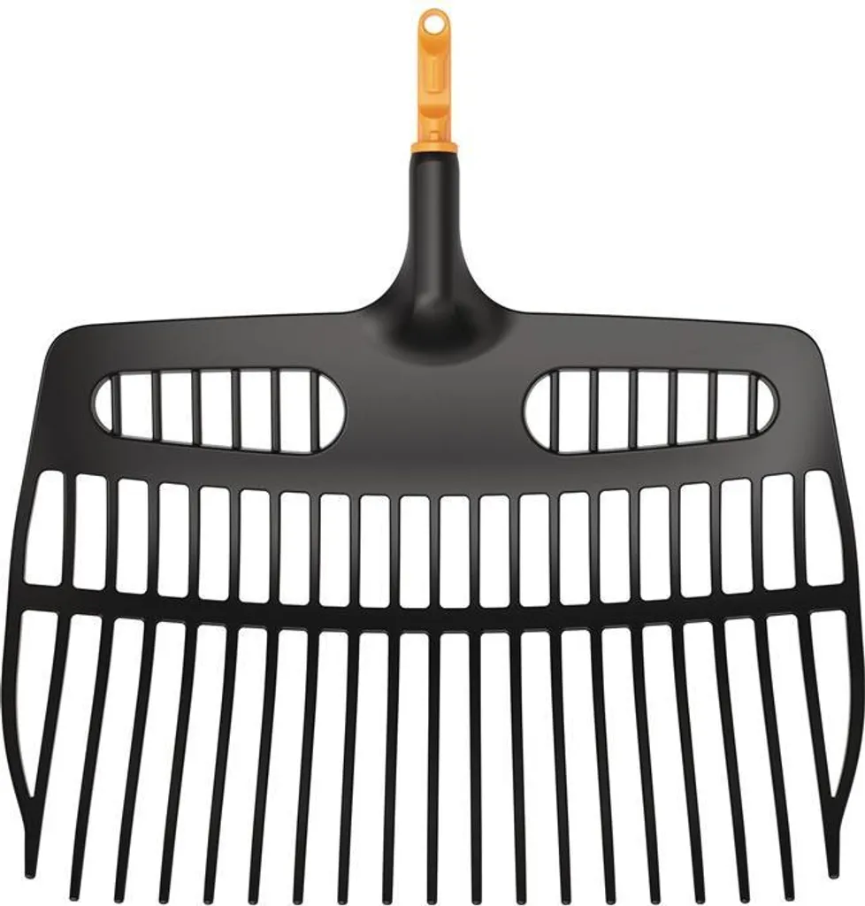 Grand râteau de jardinage OneClick 19 dents pour feuilles et gazon