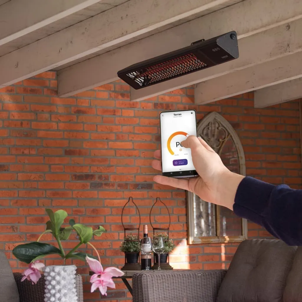 Chauffage Extérieur Triangle Dark Smart 2500W avec Variateur et App - 26