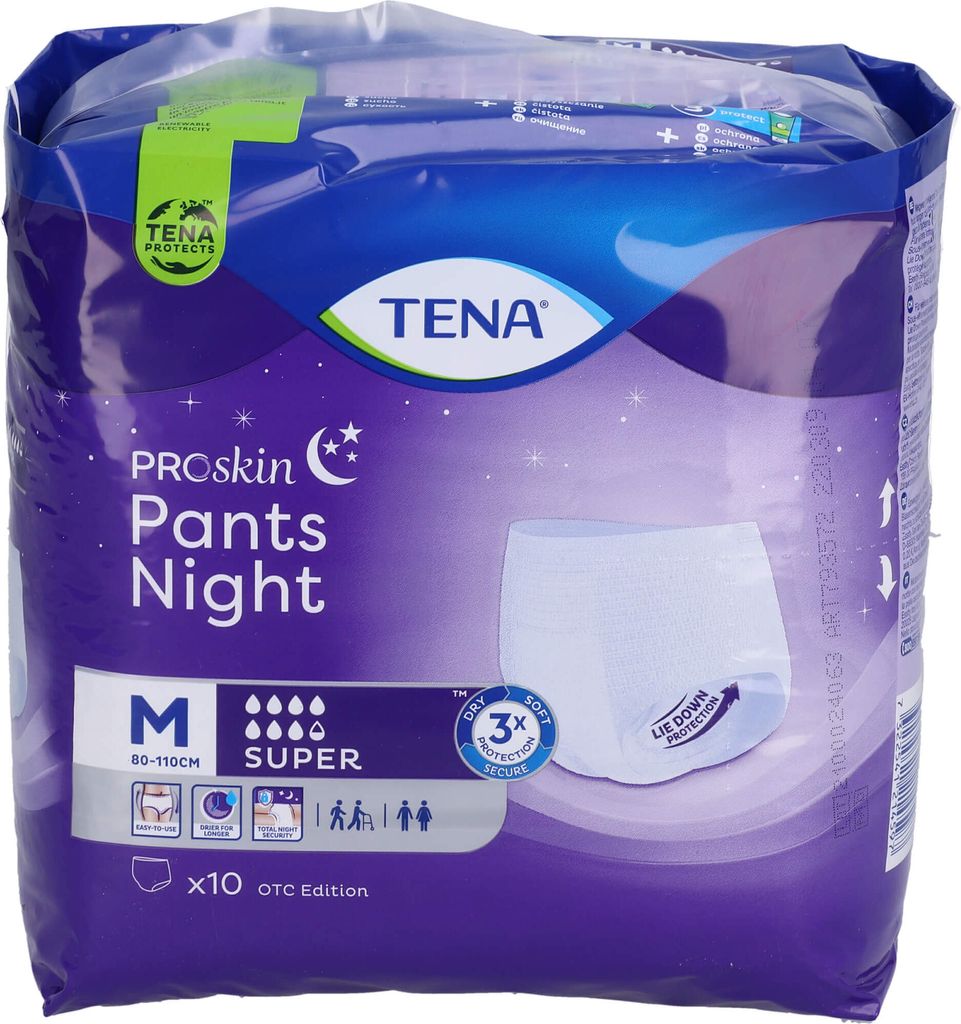 TENA Pants Night Super M Unisex Einweghosen für die Nacht Produktbild 