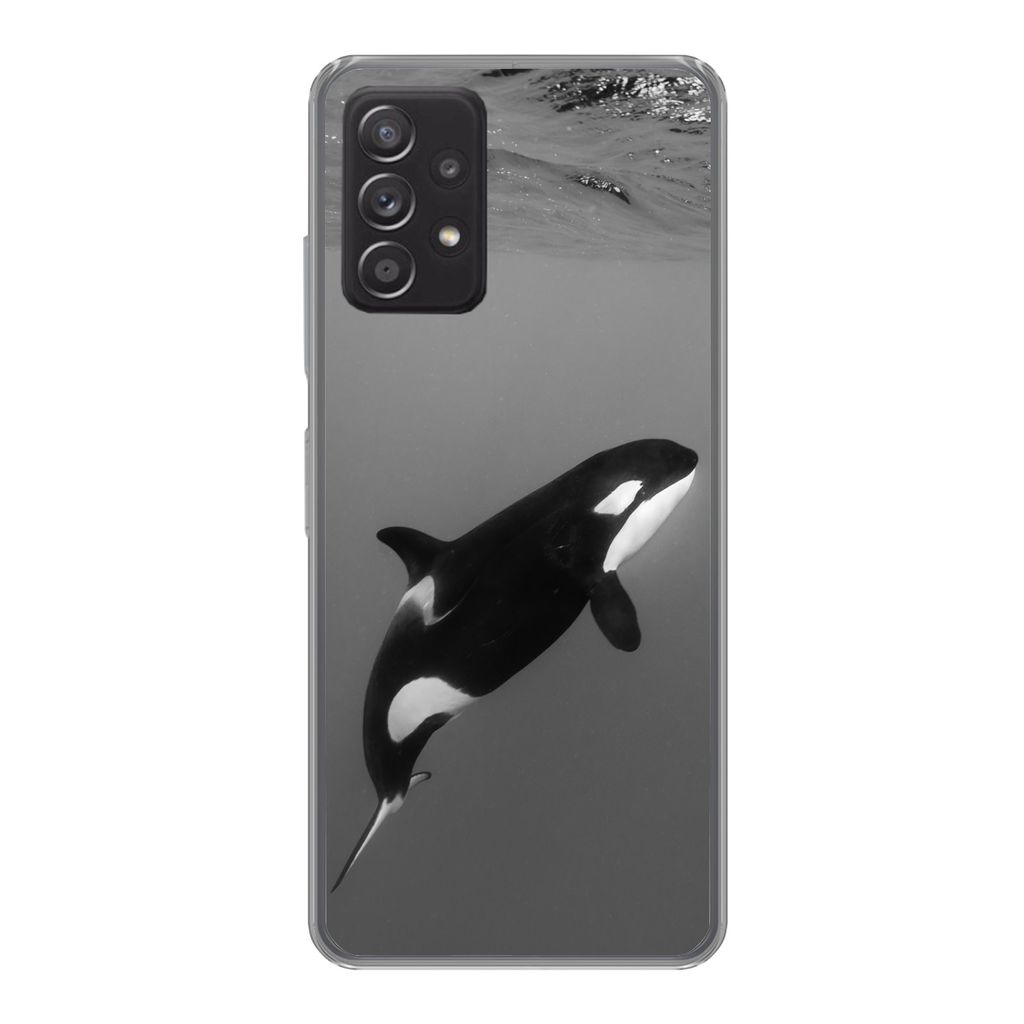 MuchoWow Handyhülle Schutzhülle Hülle für Samsung Galaxy A53 5G Orca - Wasser - Tiere Silikon Softcase Handy Hülle - Schutzabdeckung