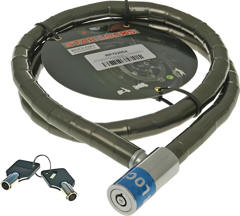 Rollerschloss / Zweiradschloss Panzerkette 1,20m