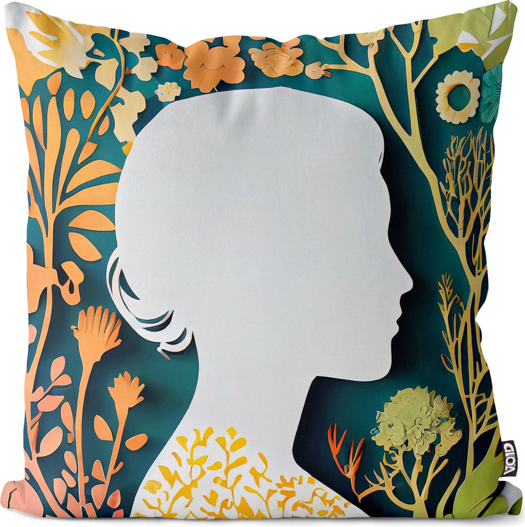 VOID Art Design Mädchen Muttertag Kissenbezug Kissenhülle sofa couch wohnzimmer dekoration wasserfest Outdoor Garten Kissen bezug deko