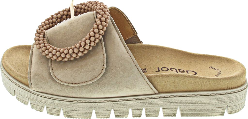 Gabor 63745-14 Caramel, Damen, Pantolette, Leder, Mit Produktbild 