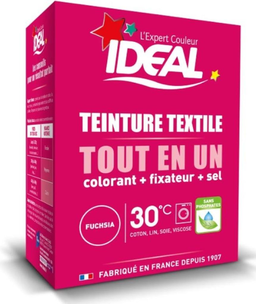 Uniwersalna farba do tkanin Ideal Tout Rn Un, fuksja, 230 g Zdjęcie produktu 