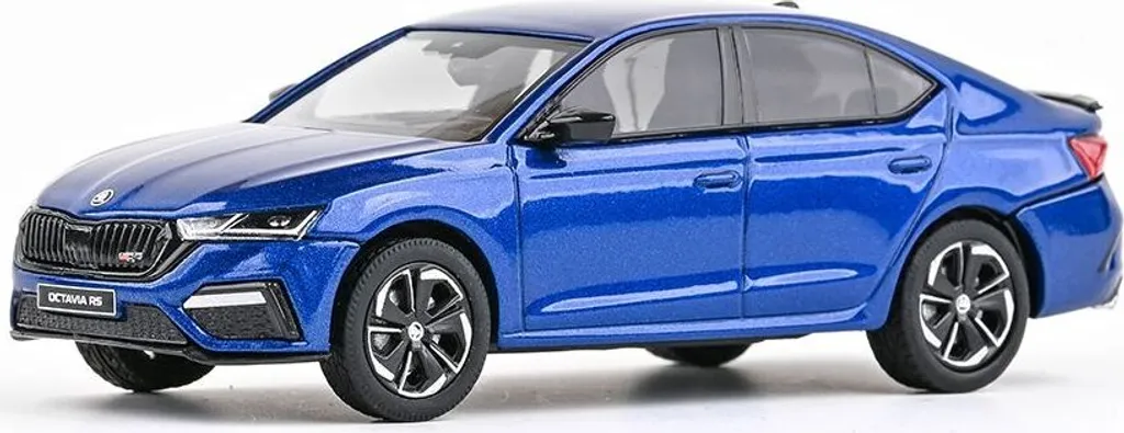 Skoda Octavia IV RS 2020 Bleu Feu de Nuit Métallisé Abrex 1:43