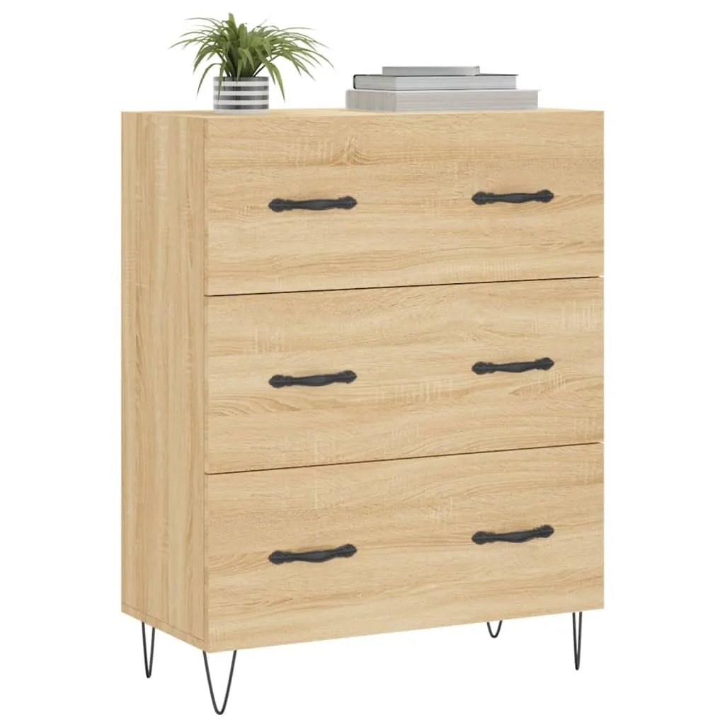 Sideboard Rovere Sonoma 69,5x34x90 cm | Mobile Contenitore Alta Qualità - 3