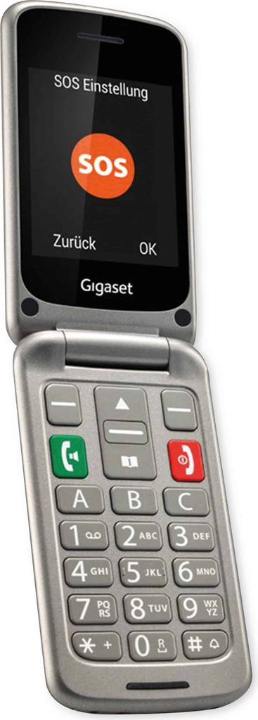 Gigaset GL590 7,11 cm (2.8") 113 g Silber Seniorentelefon Produktbild 