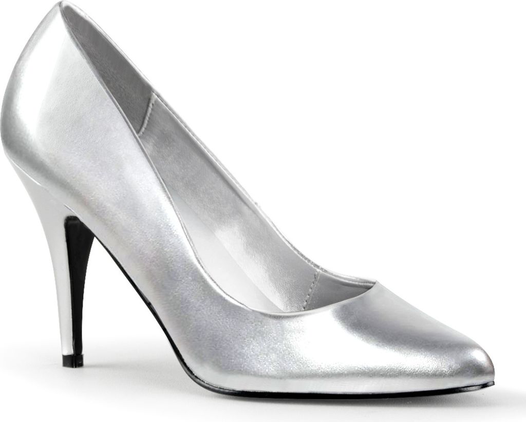 VANITY-420 Damen Pumps von Pleaser, Silber , EU 35, US 5