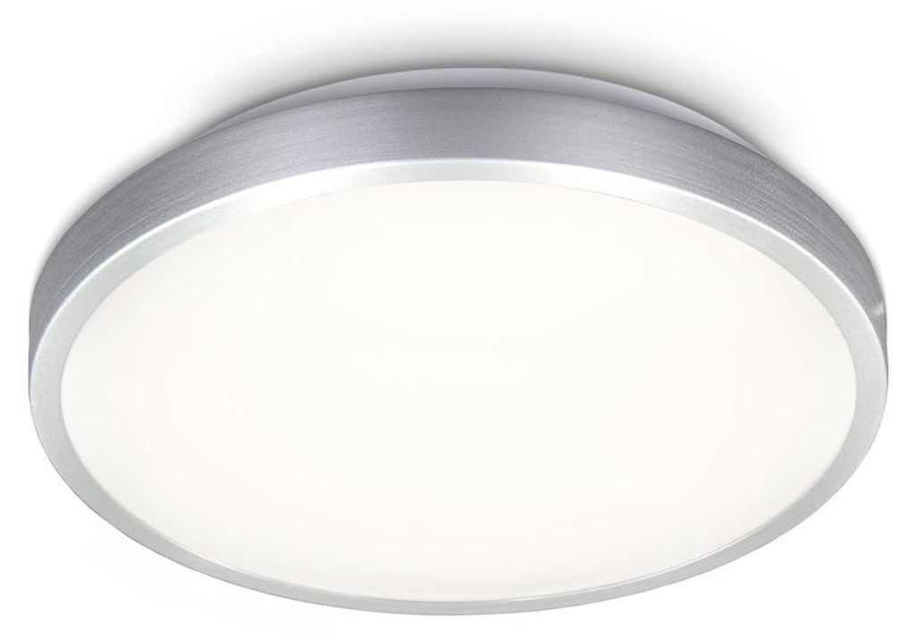 B.K.Licht LED plafondlamp, zilver/titanium, rond, diameter Productafbeelding 