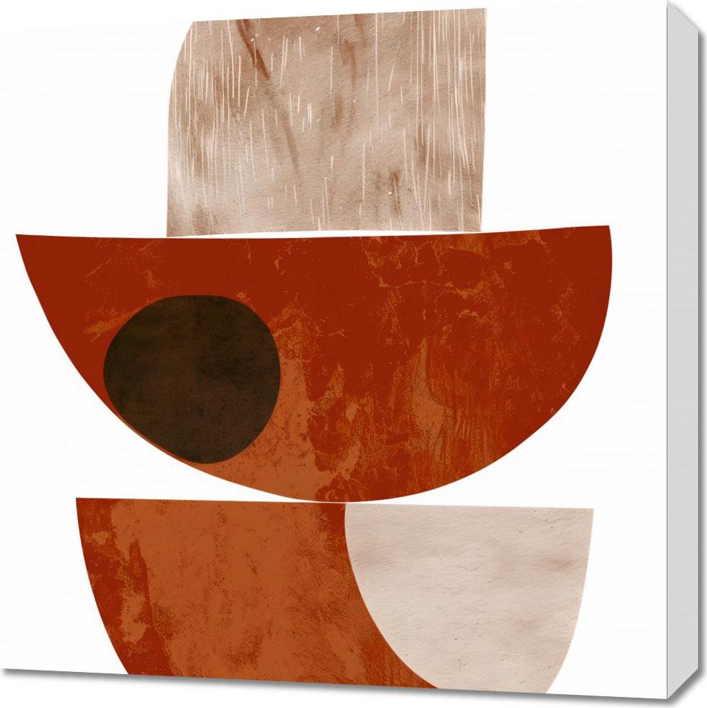 Bild 60x60cm Erdbraune Schicht