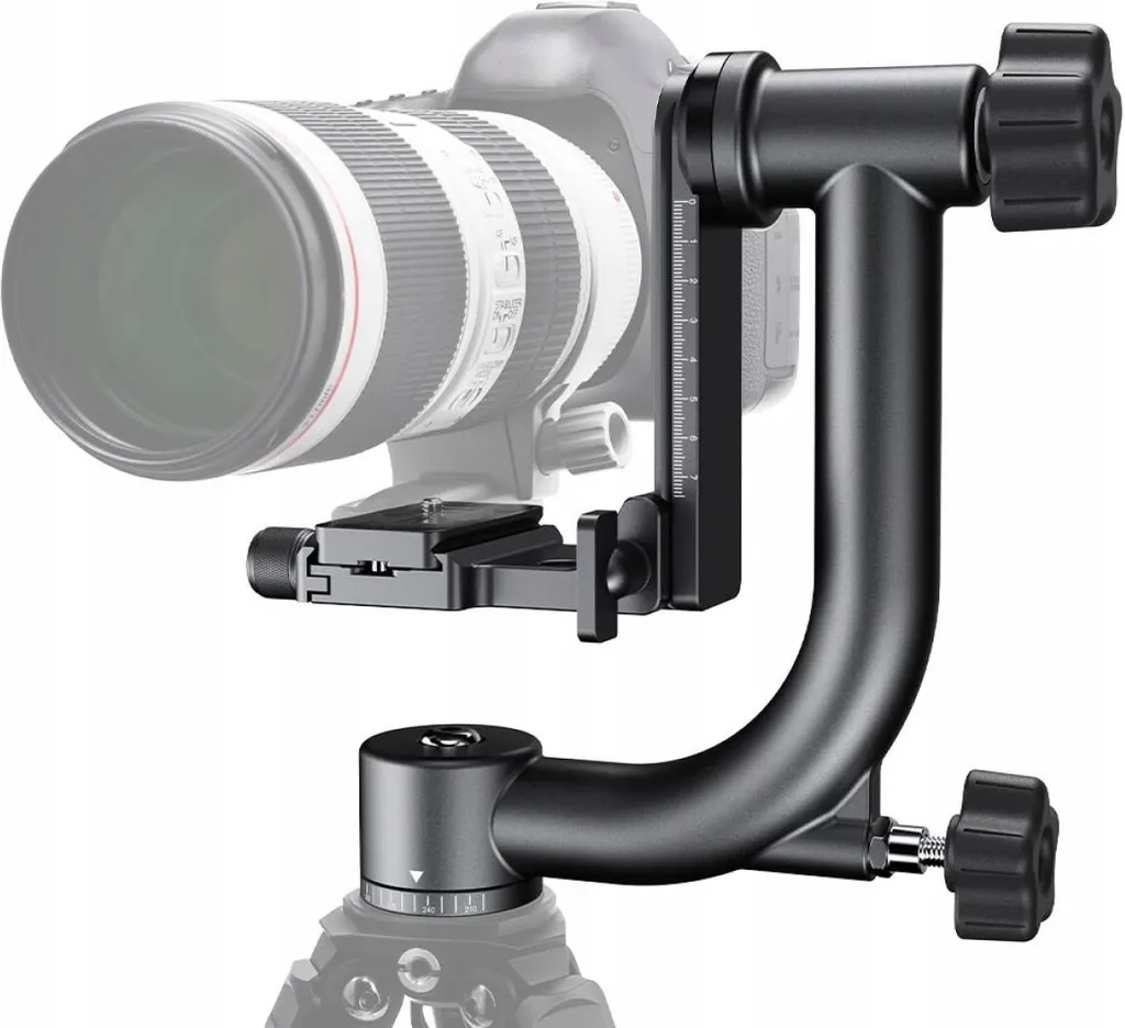 Rotule pendulaire Gimbal pour téléobjectif lourd K&F Concept KF31.033