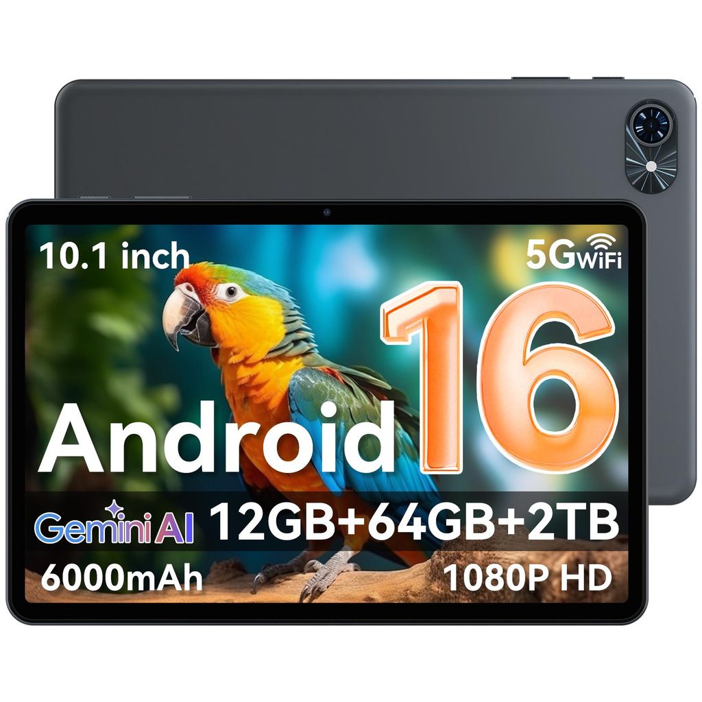 TABWEE T80 Tablet 10 pollici, Android 15, 64GB ROM, 1280 x Immagine del prodotto 