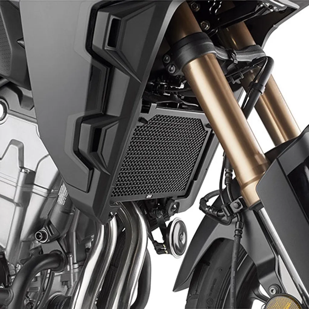 Évitez la Fuite de Radiateur sur Honda NX 500 avec la Grille GIVI en Inox