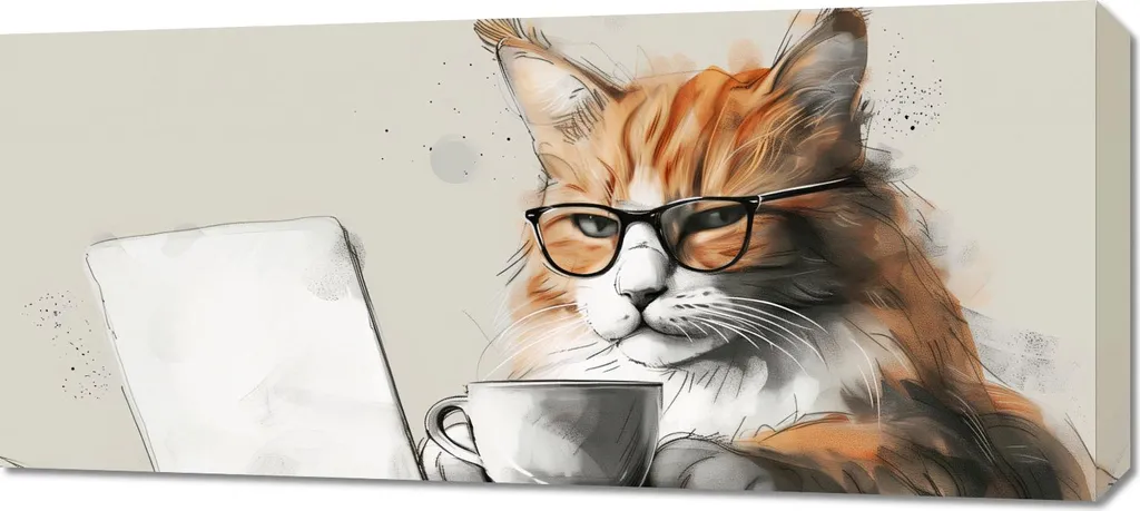 Regalo Originale Coffee Lover: Quadro Non davanti a Kawusia 90x40