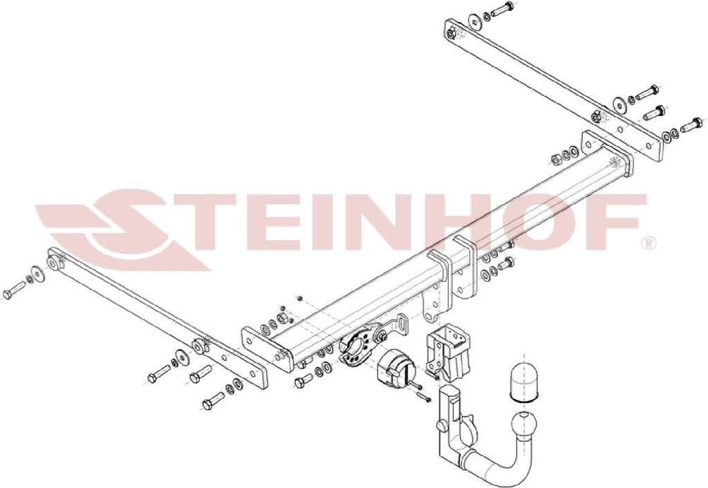Z547031 Anhängerkupplung passend für MAZDA CX-3 09/2015- abnehmbar