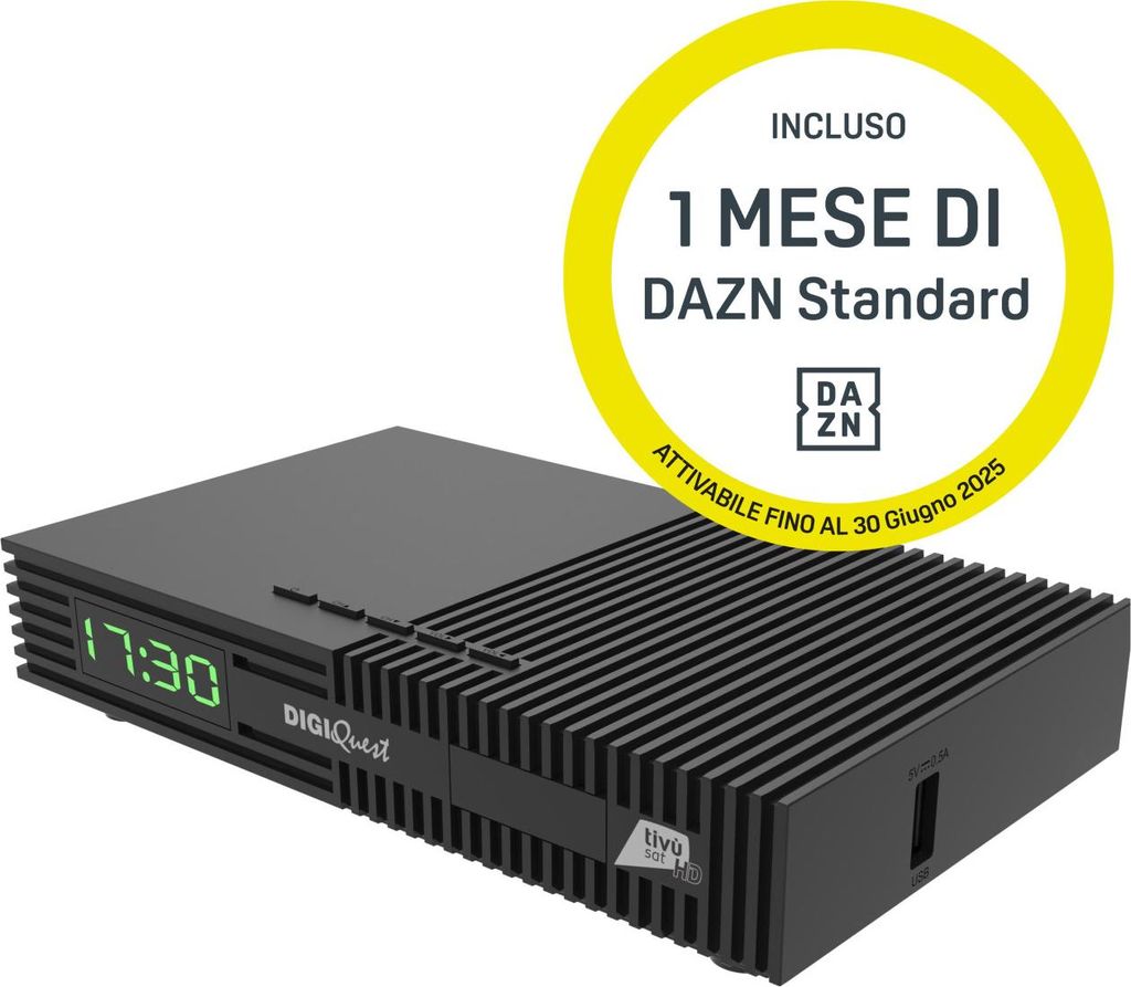 Digiquest DAZN_TI9 TV Set-Top-Box Satellit Full HD Schwarz