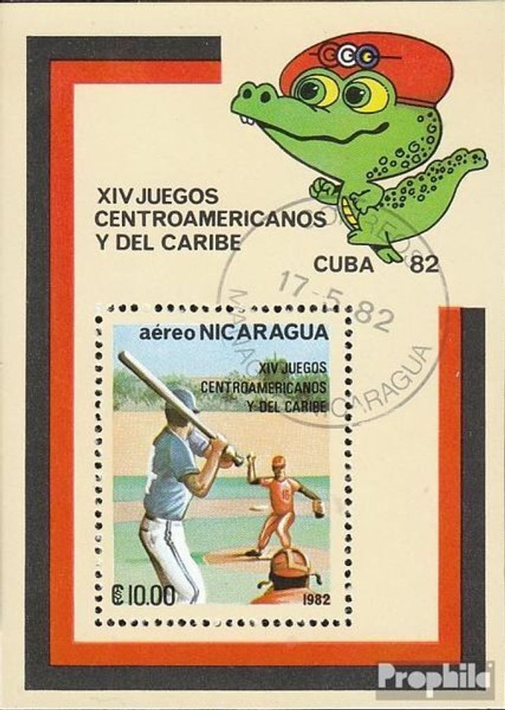 Briefmarken Nicaragua 1982 Mi Block143 (kompl.Ausg.) Produktbild 