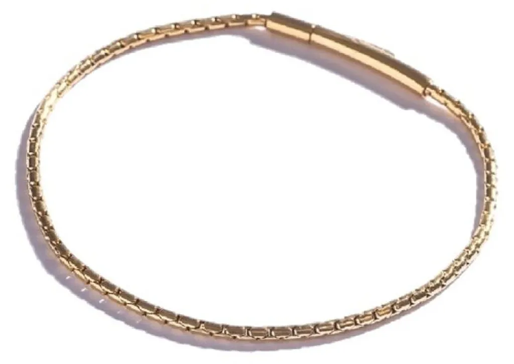 Bracelet élégant homme pour mariage et soirée - Bijou doré luxe 19 cm