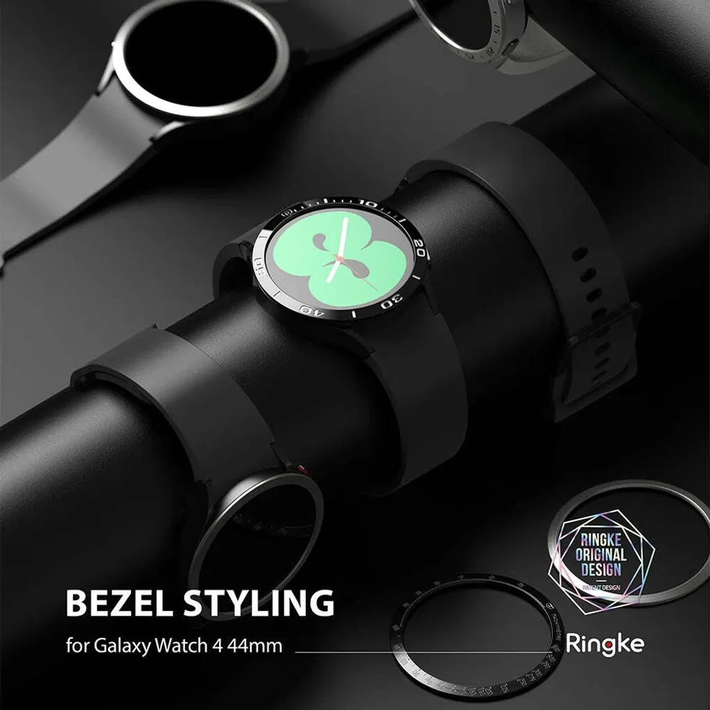 Ringke Styling Custodia Telaio Busta Anello Samsung Galaxy Watch 5 44mm / 4 44mm Argento (Acciaio inossidabile) (GW4-44-04) - 2