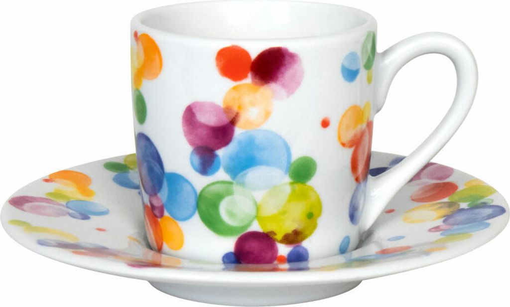 Könitz Espresso Tasse Colourful Cast Bubbles, Produktbild 